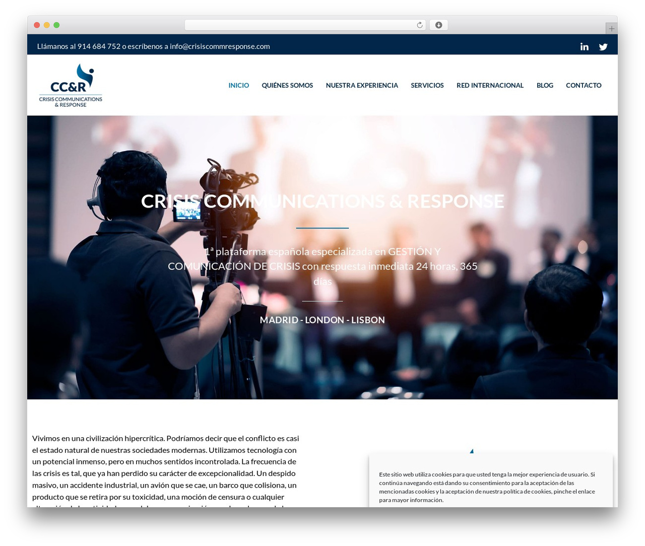 aeuroweb theme WordPress - crisiscommresponse.com