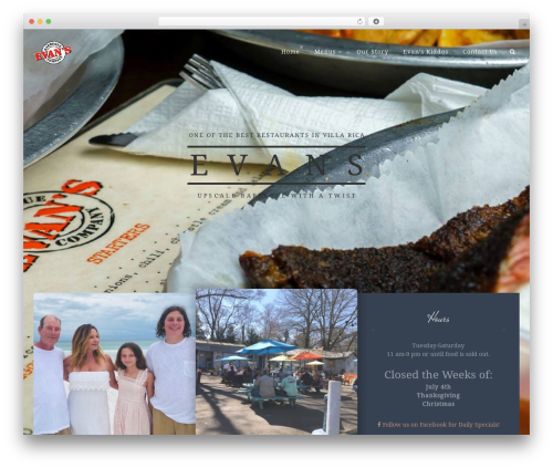 Cherry theme WordPress - evansbarbequecompany.com