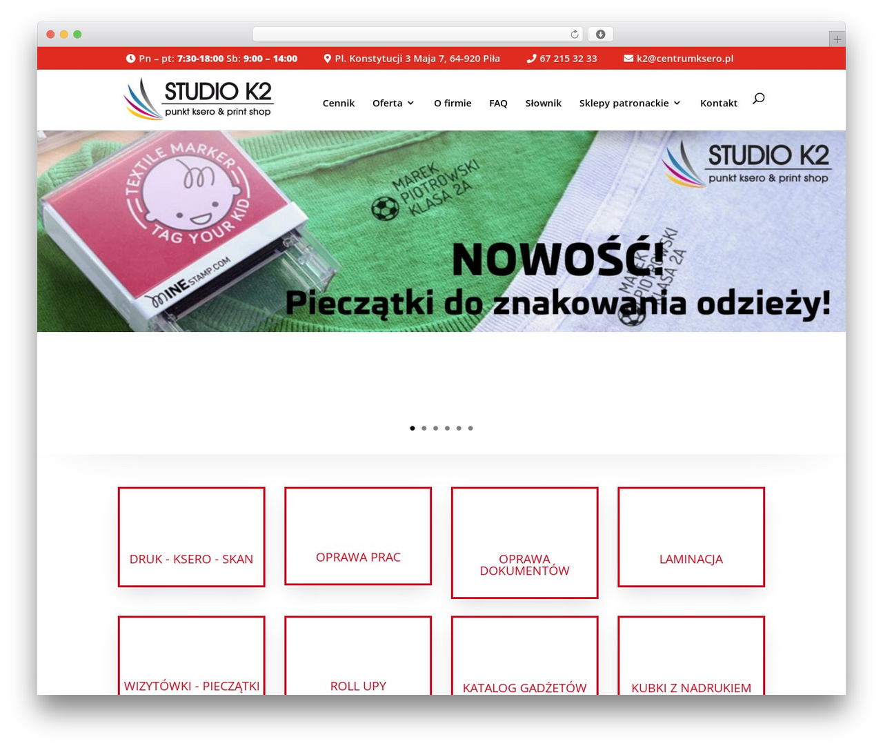 Divi WordPress store theme - centrumksero.pl