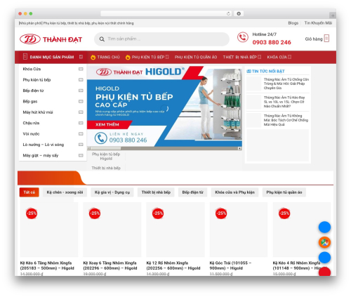 Flatsome theme WordPress - phukienbepthanhdat.com