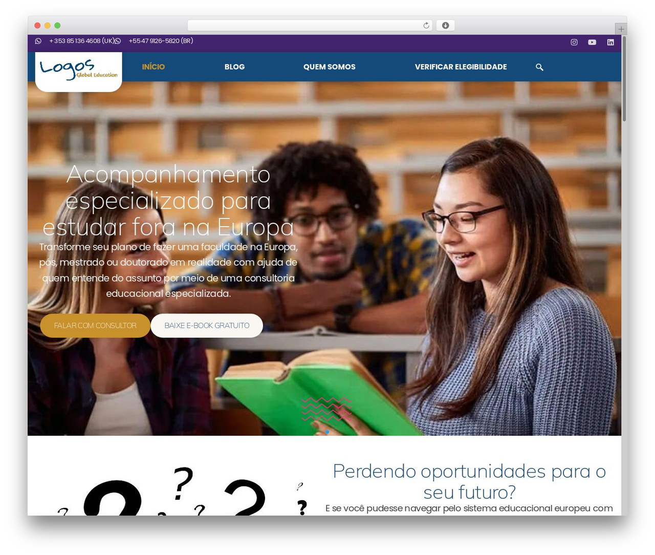 Hello Elementor Child WordPress theme design - logosglobaleducation.com