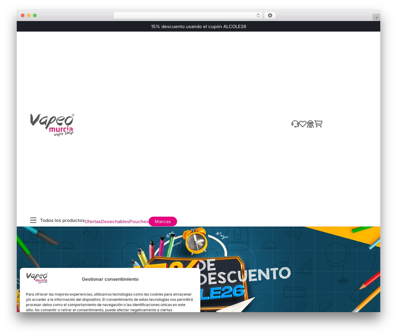 Hello Elementor WordPress theme - vapeomurcia.com