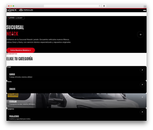 Maxus WordPress theme - maxusnoack.cl