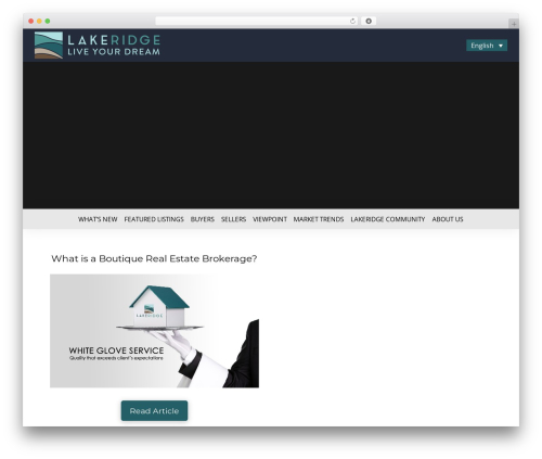 Realtypress premium WordPress plugin - lakeridgeproperties.com