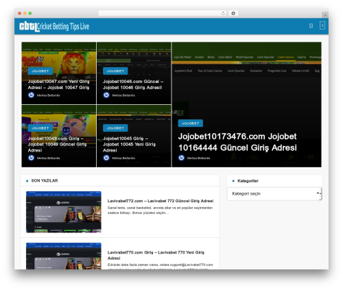 WordPress theme Geoit - cricketbettingtipslive.com