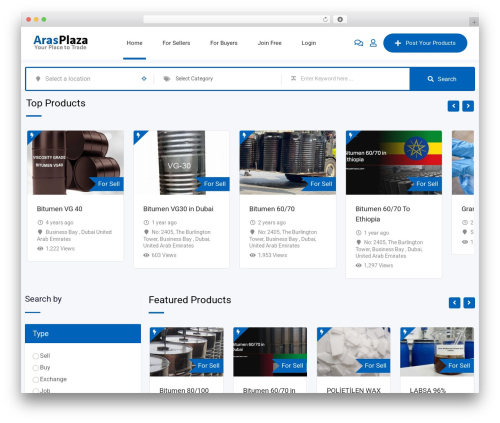 Classified listing toolkits WordPress plugin - arasplaza.com