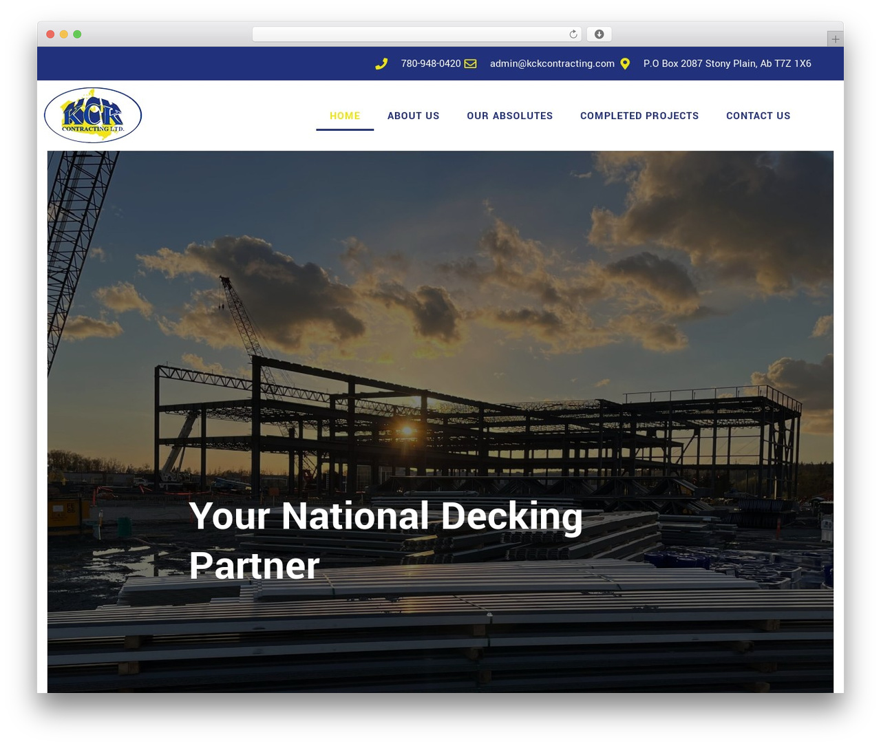 WordPress theme Dustra - kckcontracting.com