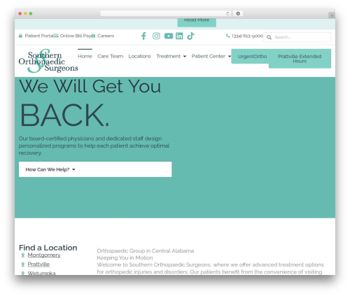 Mypractis WordPress plugin - sos-ortho.com