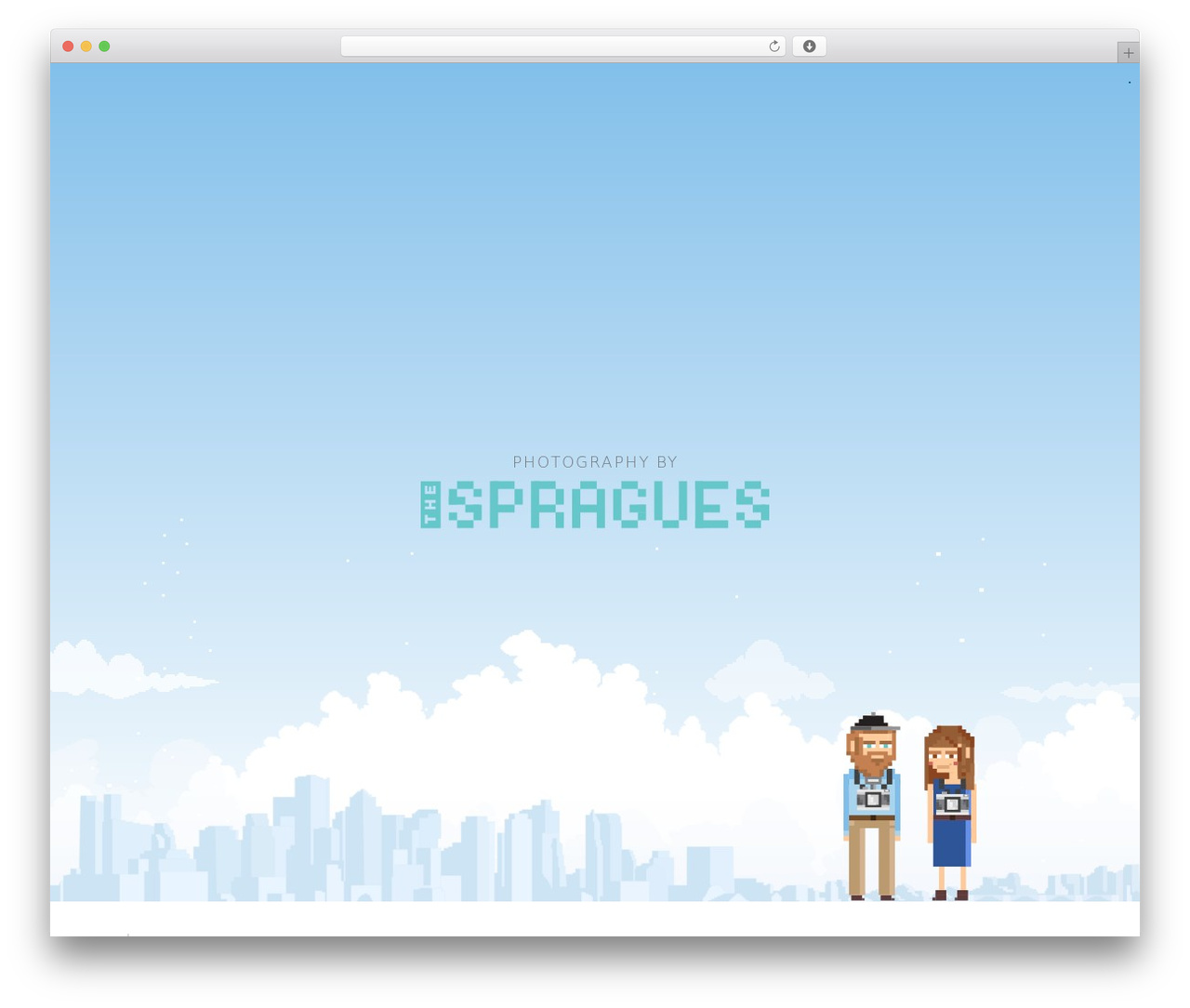 Custom WordPress theme - thespragues.co