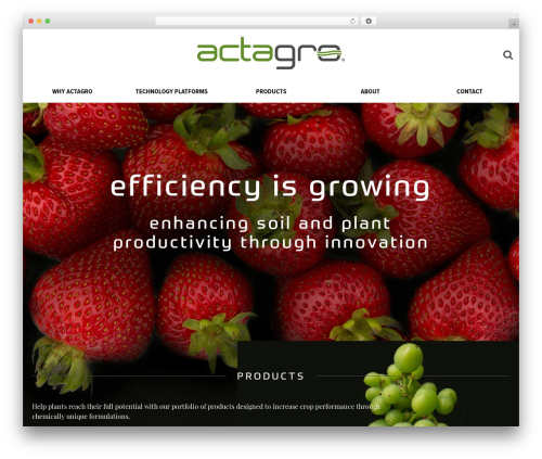 Digital Attic WordPress portfolio theme - actagro.com