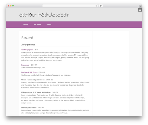 Flatpack WordPress theme - webit.is
