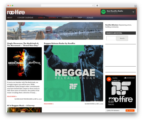 Rootfire 2.0 WordPress theme - rootfire.net