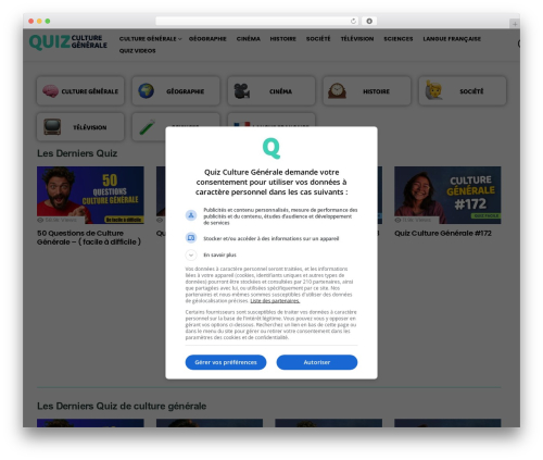Snax WordPress plugin - quiz-culture-generale.com