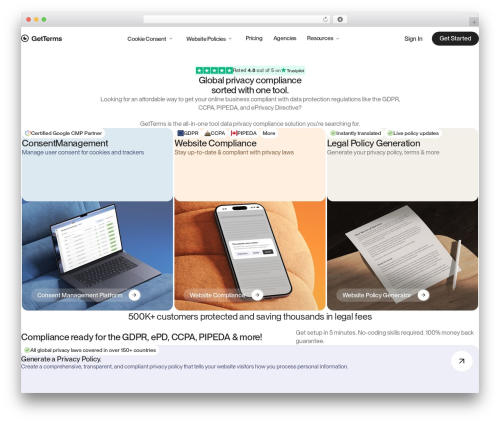 Theme WordPress Getterms - getterms.io