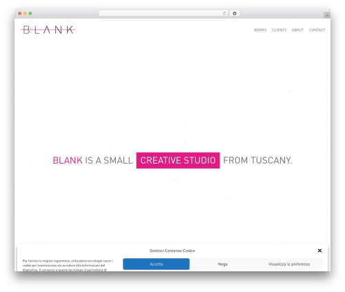 WordPress theme Blank 2017 - loveblank.com