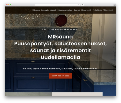 WordPress theme Divi - mrsauna.fi