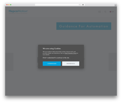 WordPress theme HepcoMotion - hepcomotion.com