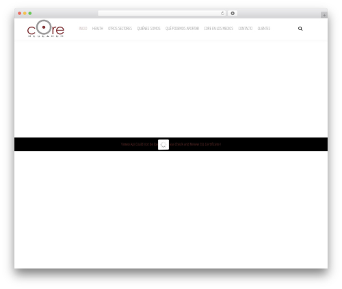 WordPress theme Luxe - coreresearch.es