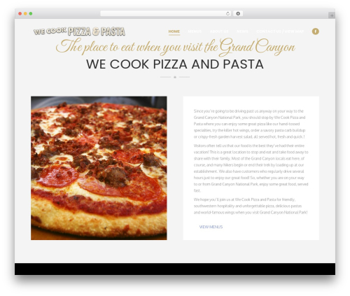 WordPress theme The7 Classic - wecookpizzaandpasta.com
