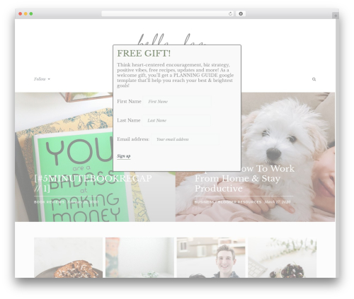 WP theme Healey - bellalam.com