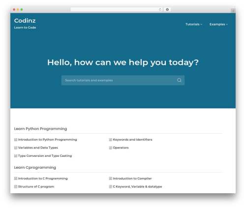 WP theme LearnMore - codinz.com WP theme LearnMore - codinz.com