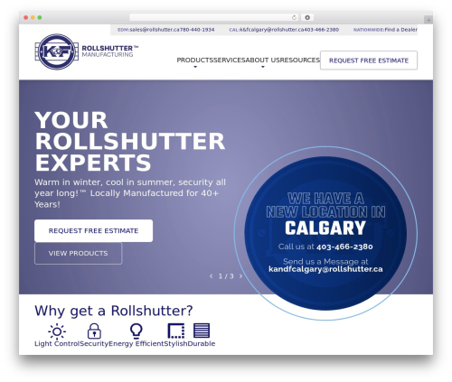 WP theme web3 - rollshutter.ca
