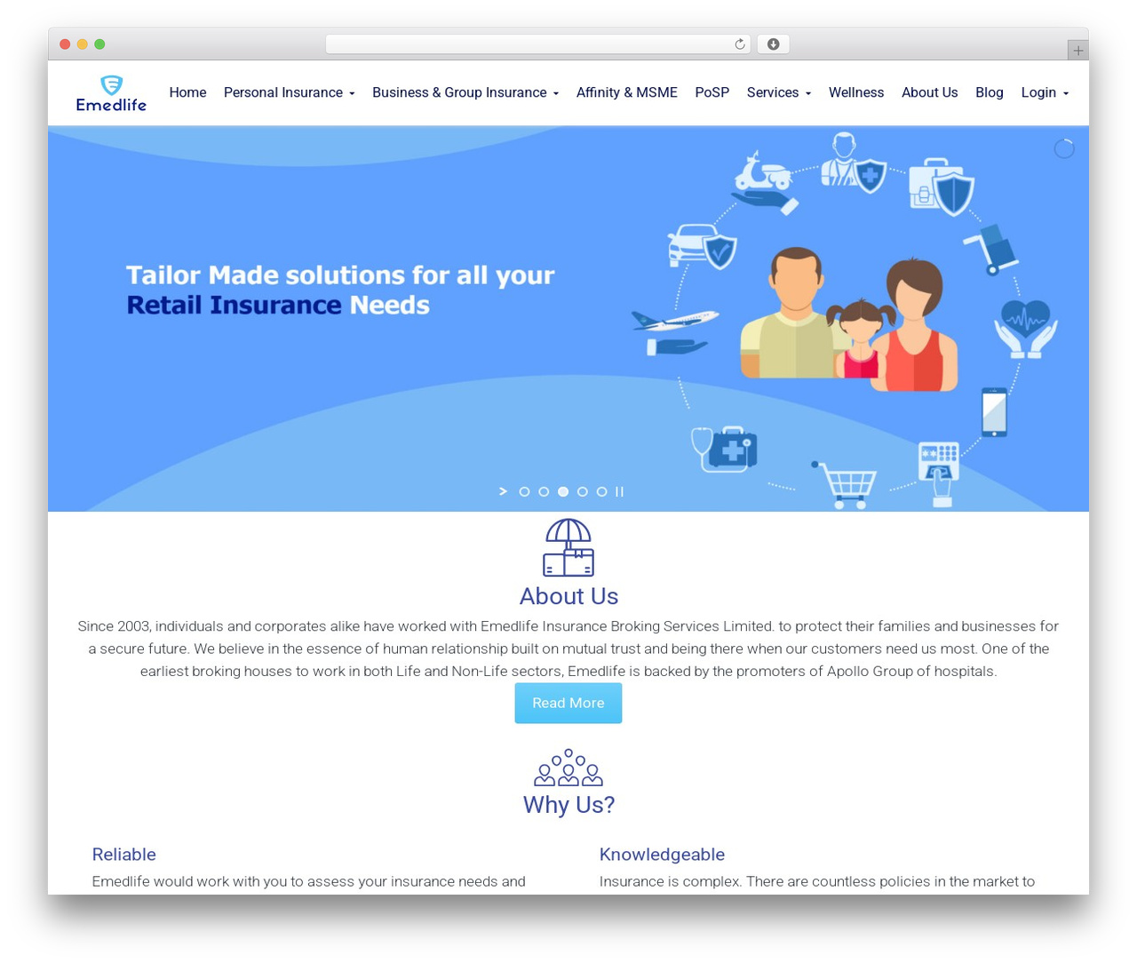 Broker Child WordPress theme - emedlife.in