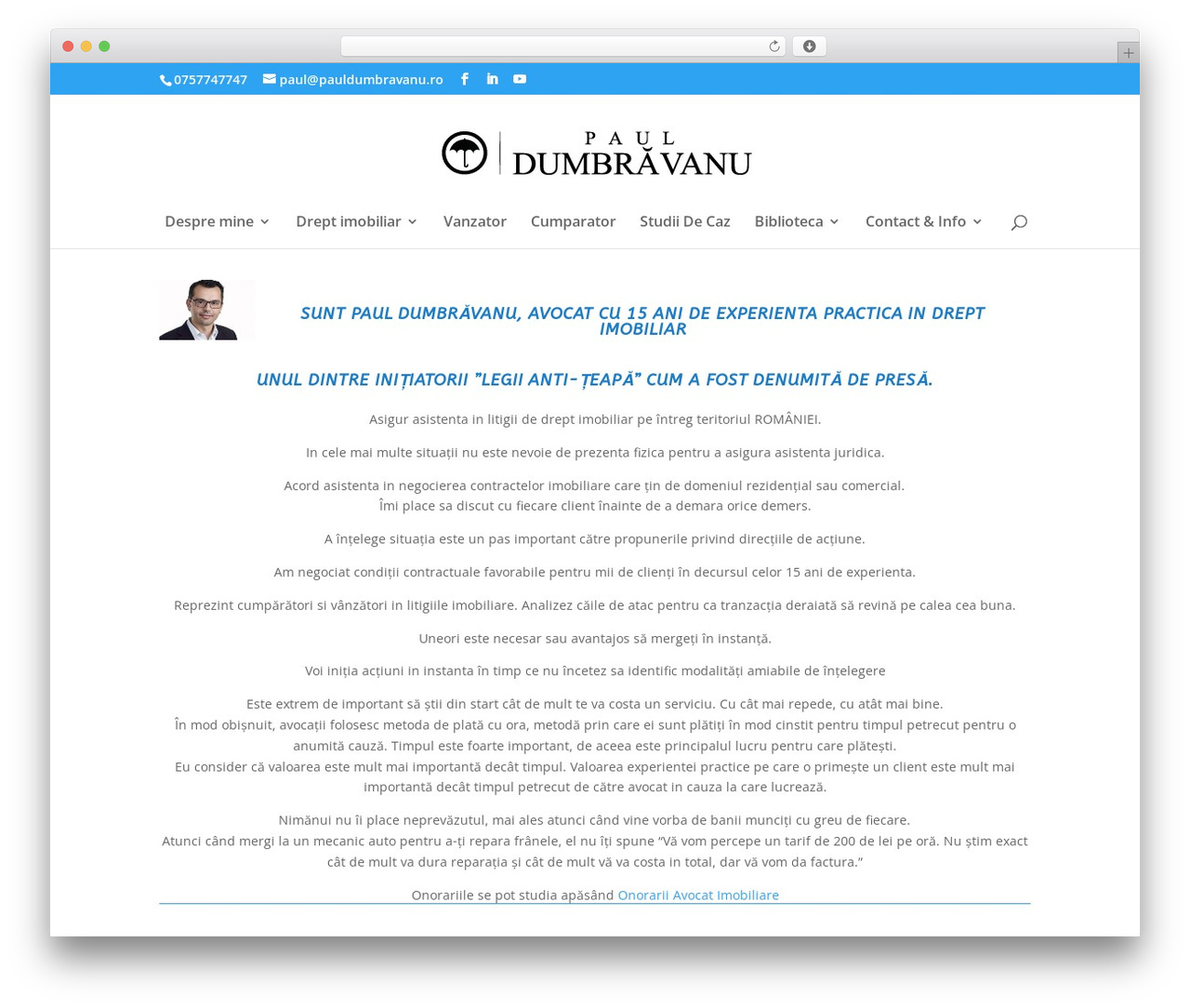 Divi WordPress theme - pauldumbravanu.ro