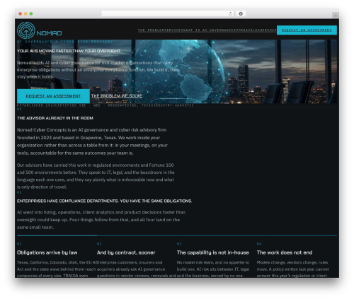 Etch Theme WordPress theme - nomadcyberconcepts.com