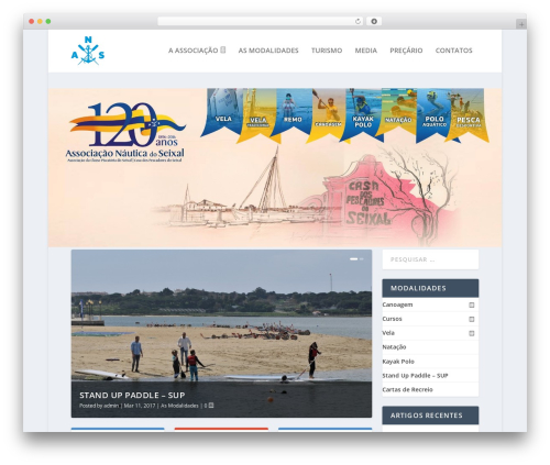 Extra WordPress theme - anauticaseixal.com