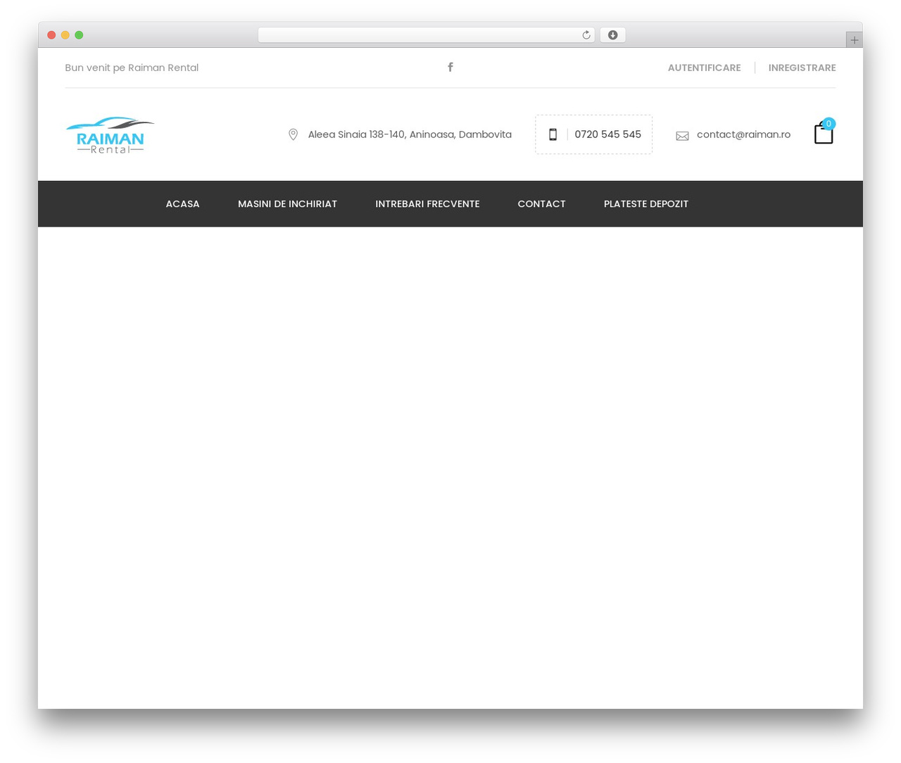 Ireca WordPress theme - inchirieriautotargoviste.ro