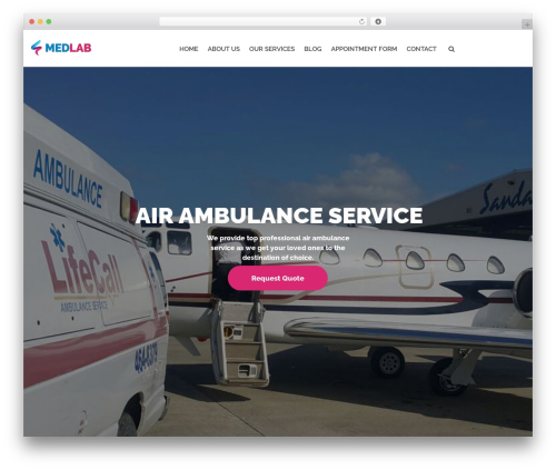 Medlab WordPress theme - lifecalljamaica.com