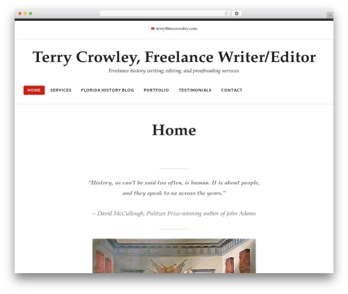 Radcliffe 2 WordPress theme - tercrowley.com