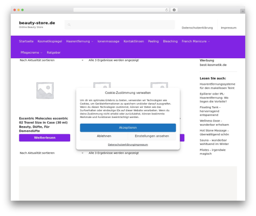 Commercegurus commercekit WordPress plugin - beauty-store.de