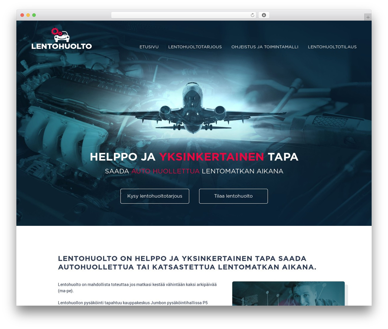 Sofiatec theme WordPress - lentohuolto.net