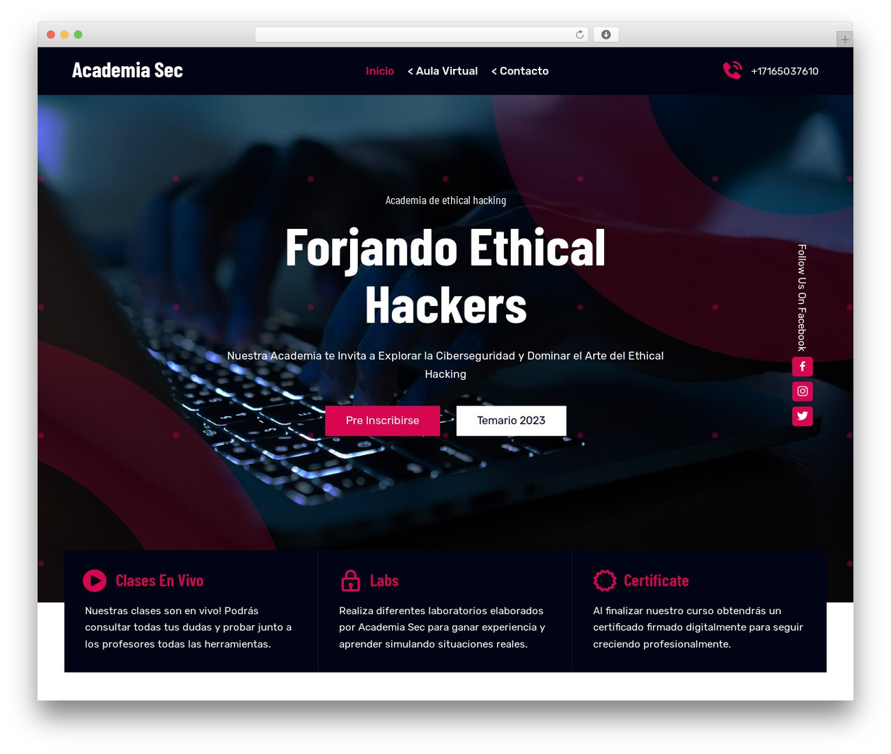 Theme WordPress Vaximo - academiasec.com