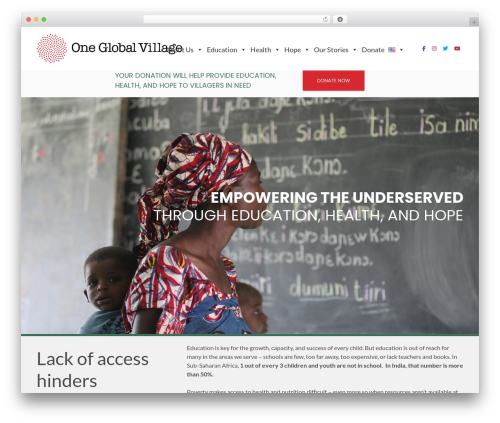 WordPress theme Modules - oneglobalvillage.org