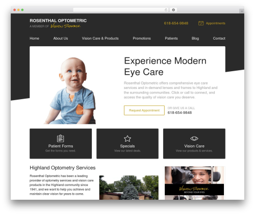 WordPress theme VS Theme #3 - visionsource-rosenthal.com