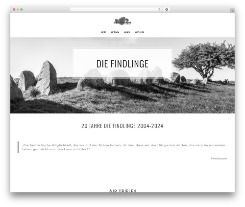 Borano WordPress theme design - die-findlinge.de
