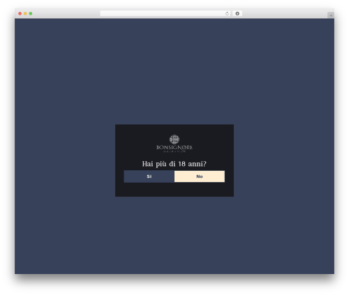 Advanced age verification popup WordPress plugin - bagliobonsignore.com