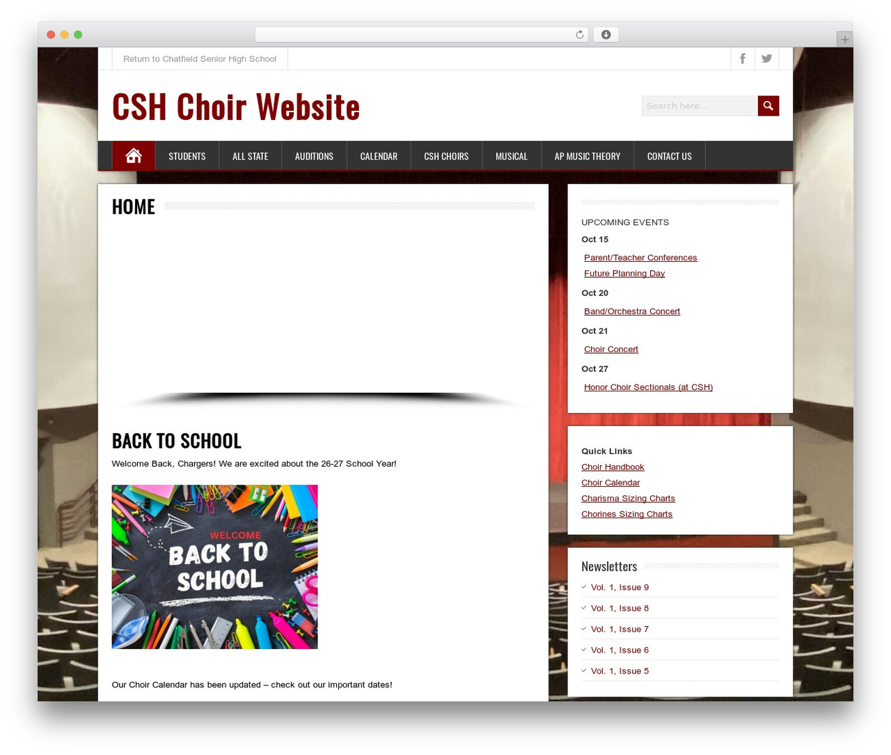 BrickYard WordPress theme - cshchoir.org