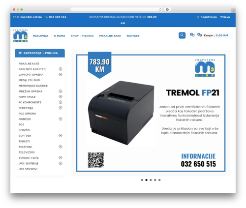 Cena WordPress theme - m3line.com