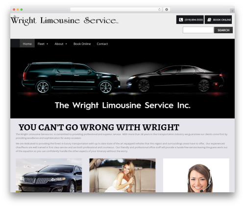 cherry WordPress theme - thewrightlimousine.com