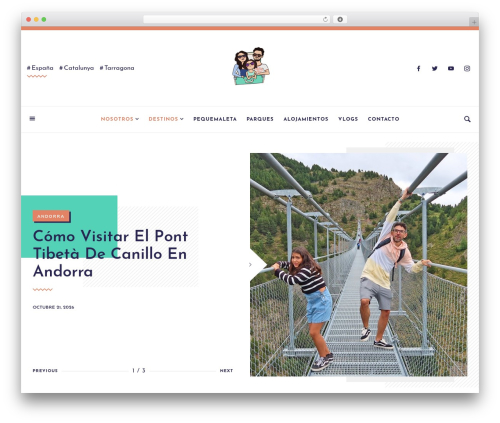 EVIA theme WordPress - maletaparatres.com