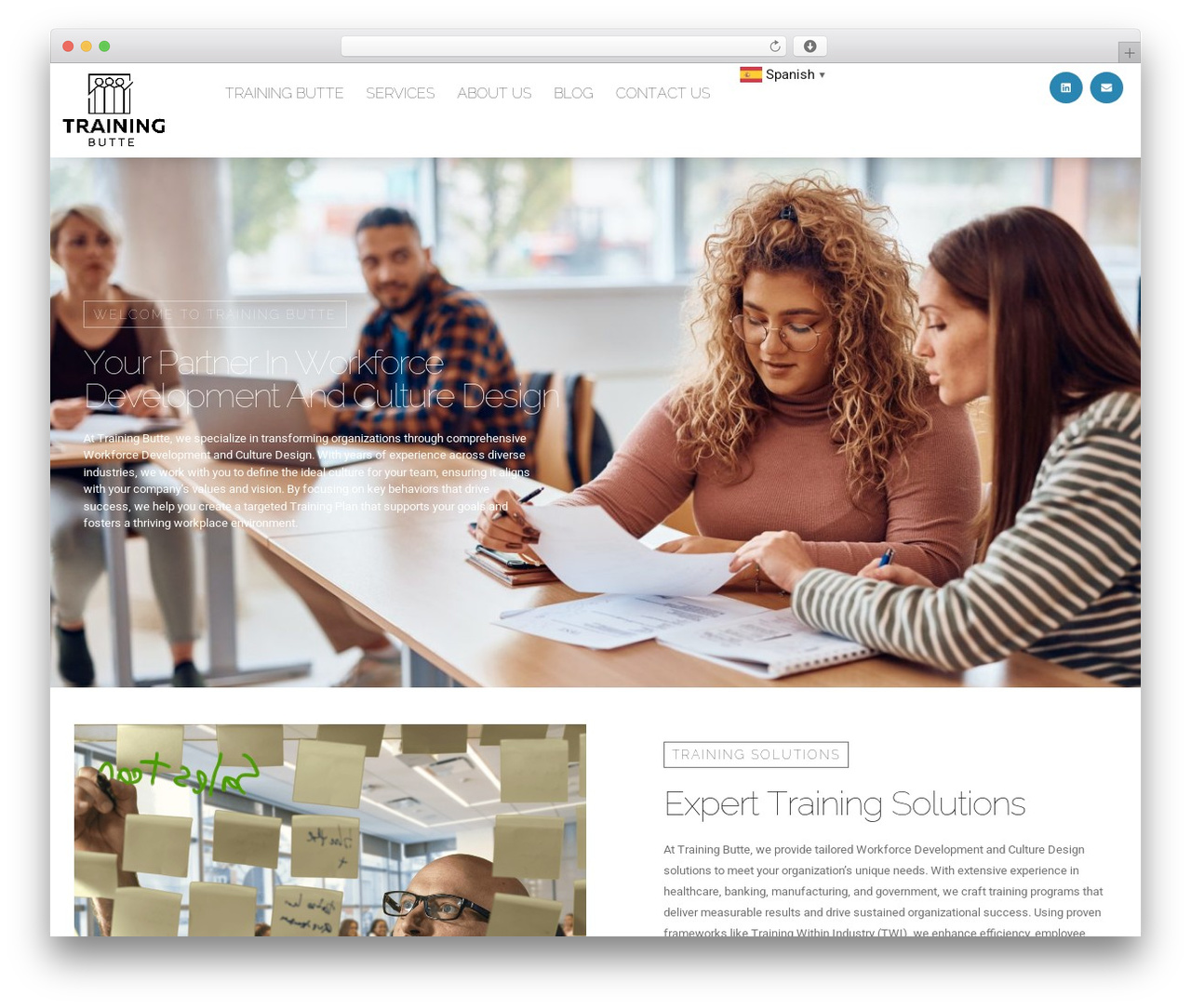 Hello Elementor WordPress theme - trainingbutte.com