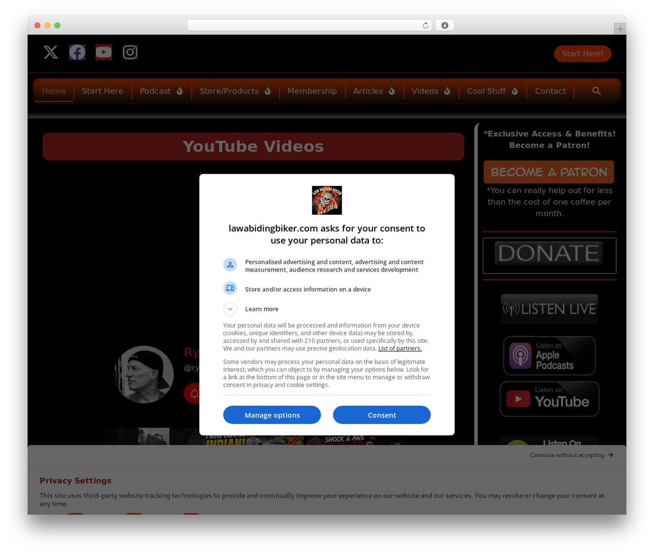 Hello Elementor WordPress video theme - lawabidingbiker.com
