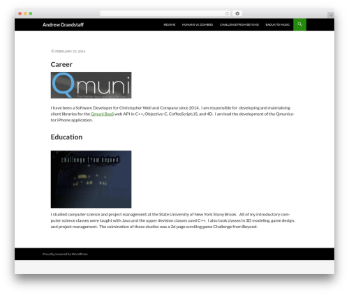 Theme WordPress Developer 2014 - andrewgrandstaff.com