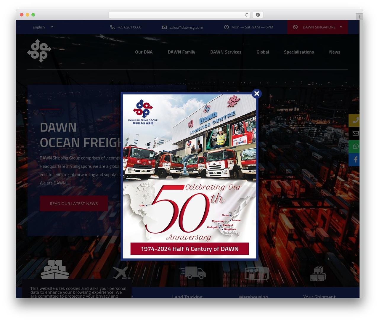 Theme WordPress Transcargo - dawnsg.com