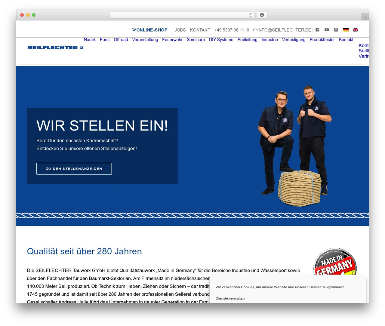 Uncode WordPress theme - seilflechter.de Uncode WordPress theme - seilflechter.de