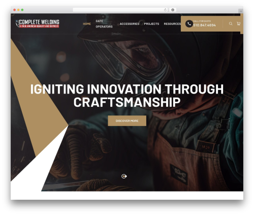 Voldor WordPress theme - completeweldings.com